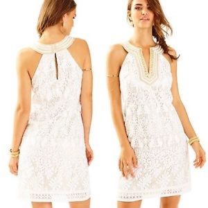 Lilly Pulitzer Calera Jungle Lace Beaded Shift - 6